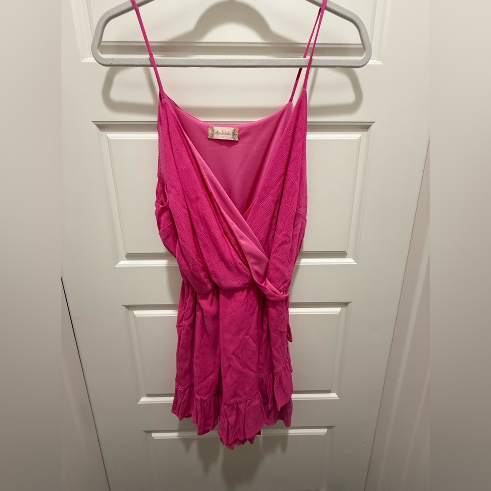 Altar’d State Pink Romper. Size Large